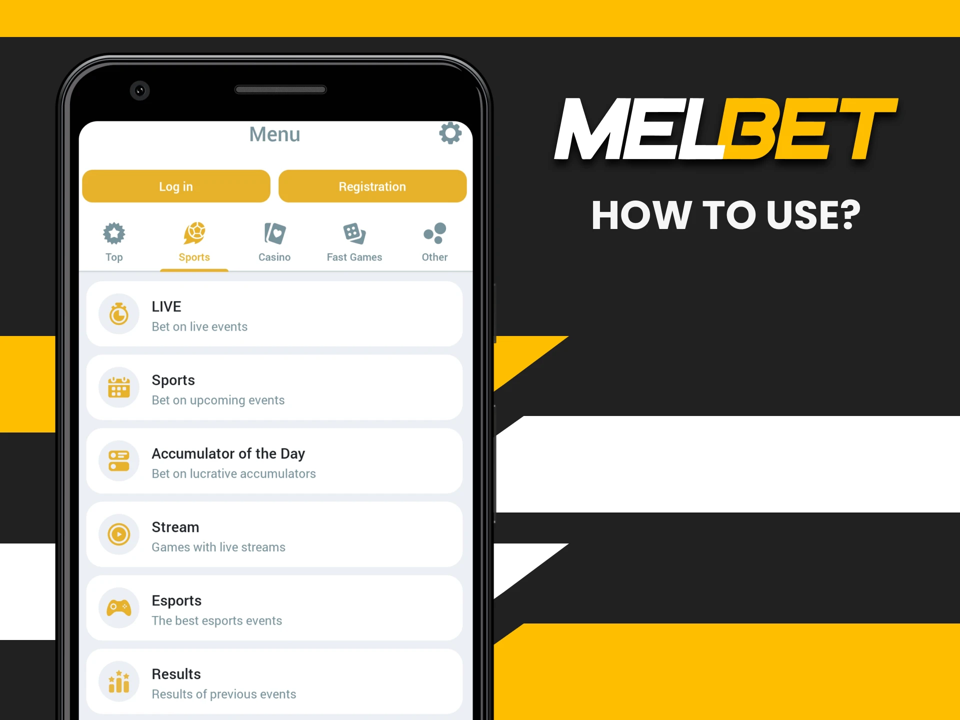 We will tell you how you can use the Melbet mobile app extension.