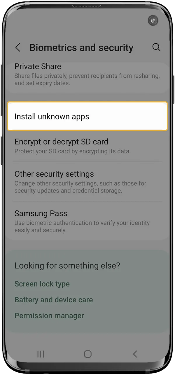 Allow installation from unknown sources to download Melbet app apk.