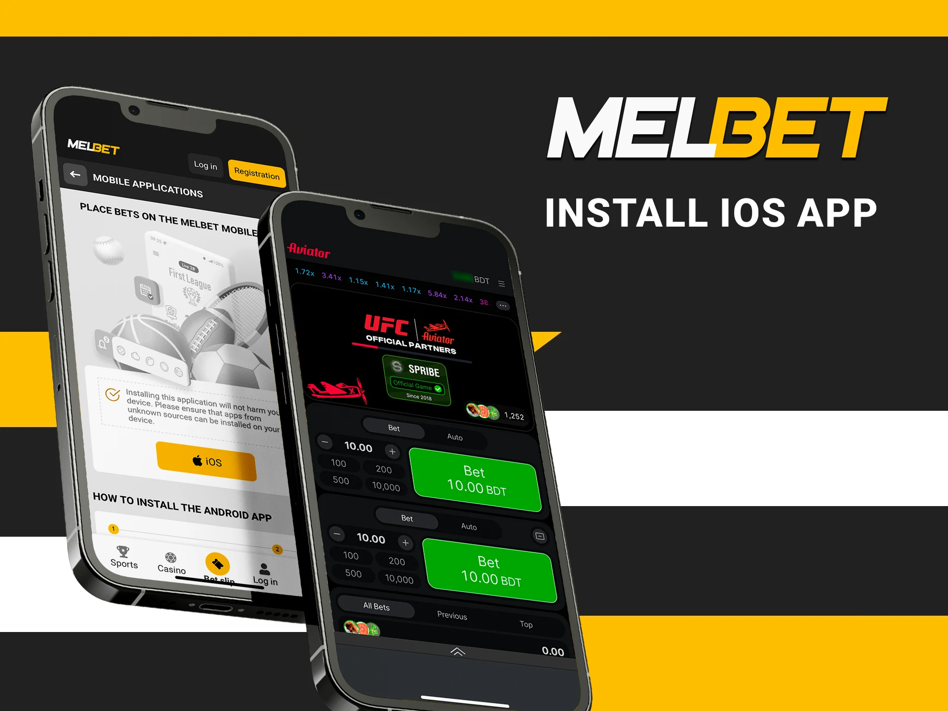 Easily install the Melbet app on any of your devices.
