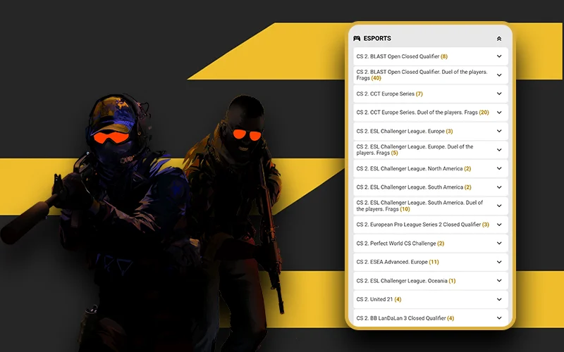 Visit Melbet and win with Counter-Strike 2 bets.