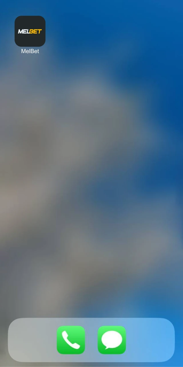 Open the Melbet app and start placing bets.