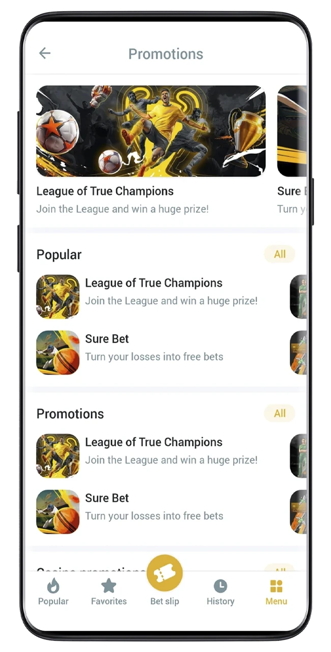 Choose from a variety of bonuses at Melbet app.